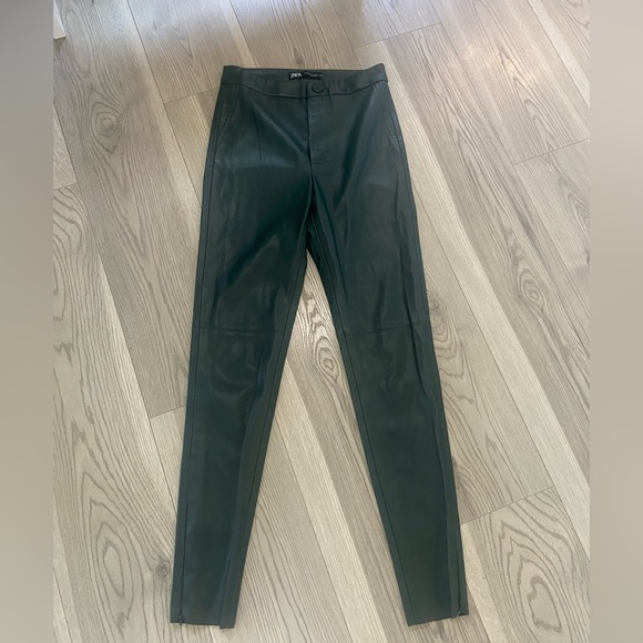 Zara Pants - Zara Faux Leather Pants Size XS